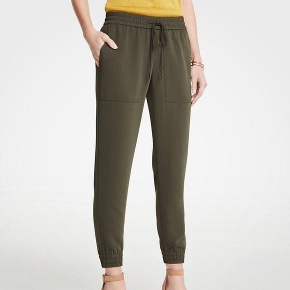 Ann Taylor Green Jogger Pants